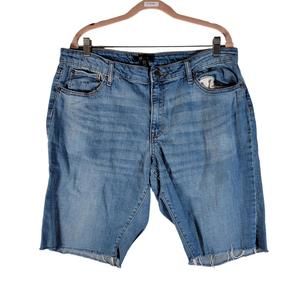 Frye Blue Denim Cut Off Jean Shorts Women Size 14